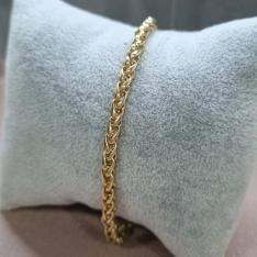 PULSEIRA OURO C TUBO ENTRELAÇADA	