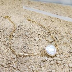 PULSEIRA OURO CARTIER PÉROLA B