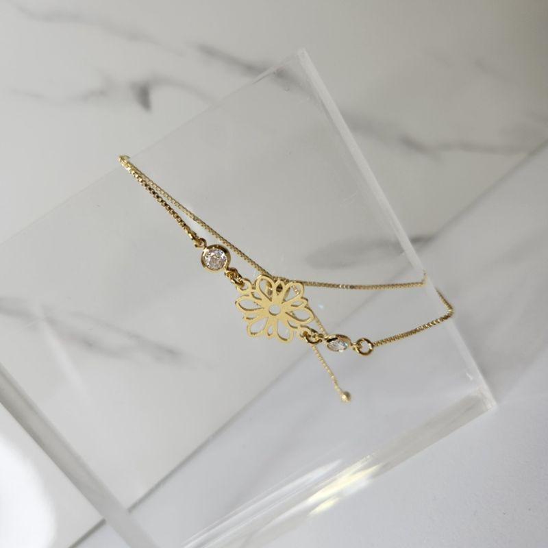 PULSEIRA OURO FLOR