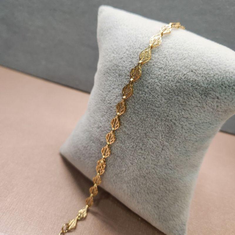 PULSEIRA OURO FOLHA ARABESCO