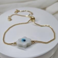 PULSEIRA OURO HAMSÁ OLHO