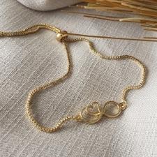 PULSEIRA OURO INFINITO CORAÇÃO