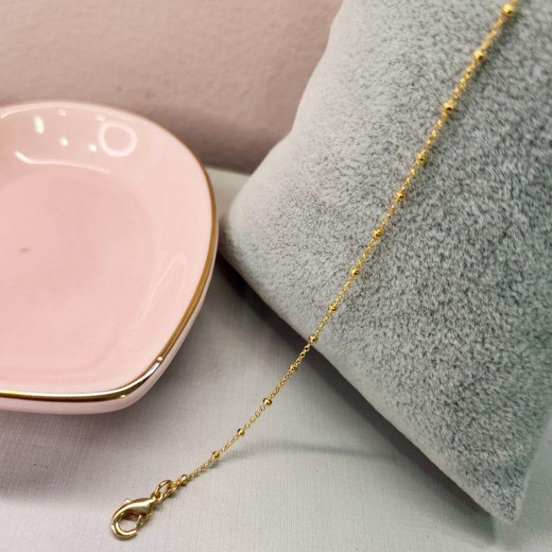 PULSEIRA OURO MINI BOLINHA