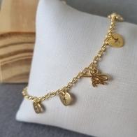PULSEIRA OURO PINGS FÉ	