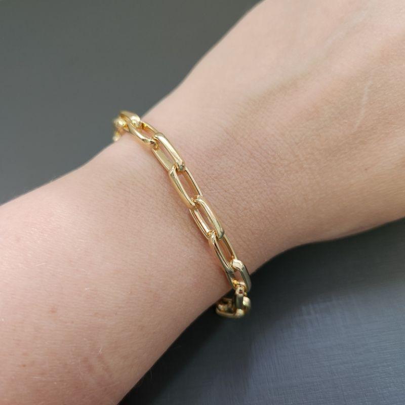 PULSEIRA OURO RETANGULO