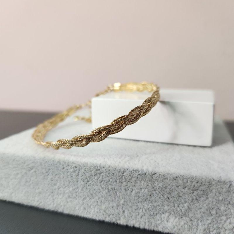 PULSEIRA OURO TRANÇADA
