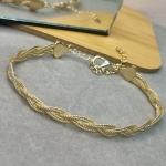 PULSEIRA OURO TRANÇADA LUXO	PO484