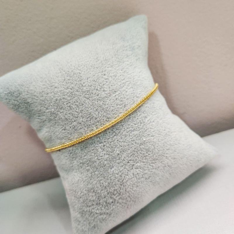 PULSEIRA OURO TUBINHO DESENHADO