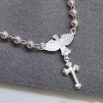 PULSEIRA PRATA BOLINHA DIC CRUZ