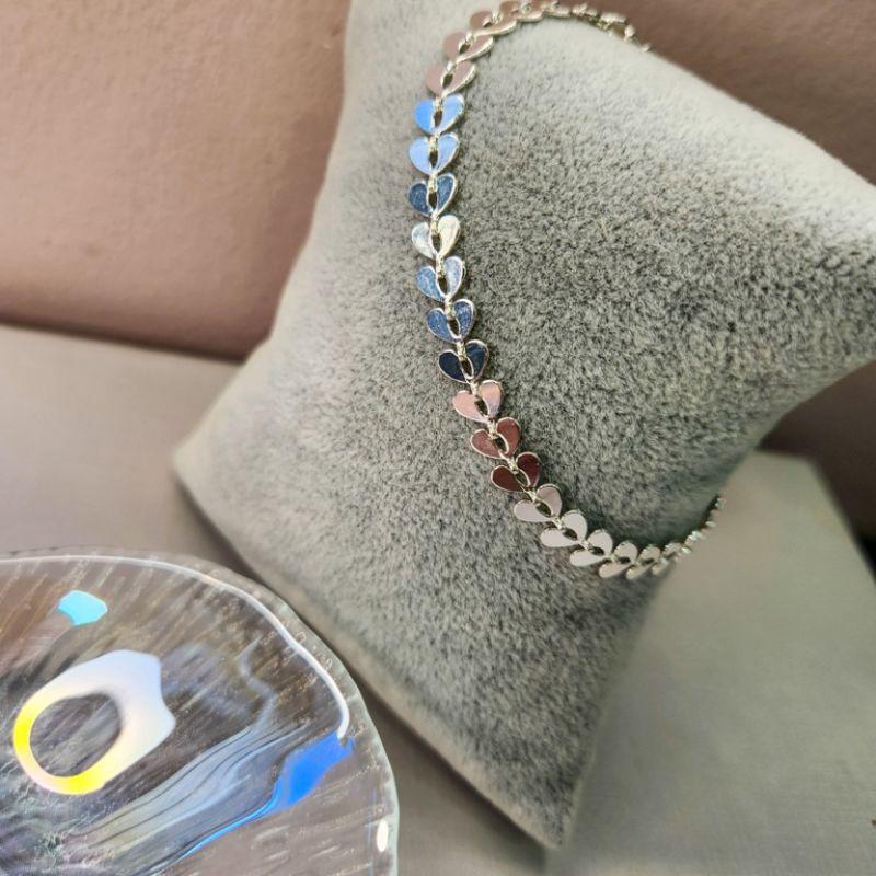 PULSEIRA PRATA CORAÃO BOLINHA VAZ