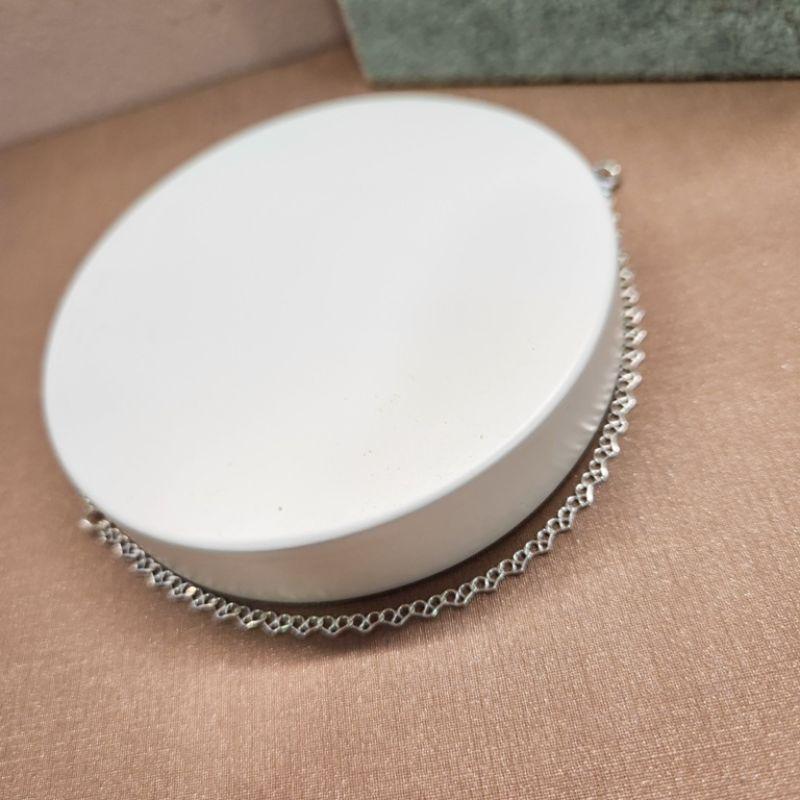 PULSEIRA PRATA CORAÇÕES ARABESCO