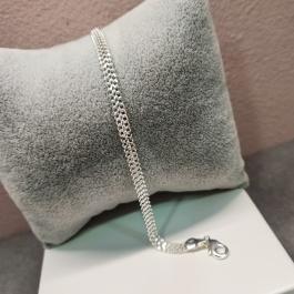 PULSEIRA PRATA DUAS CORRENTES