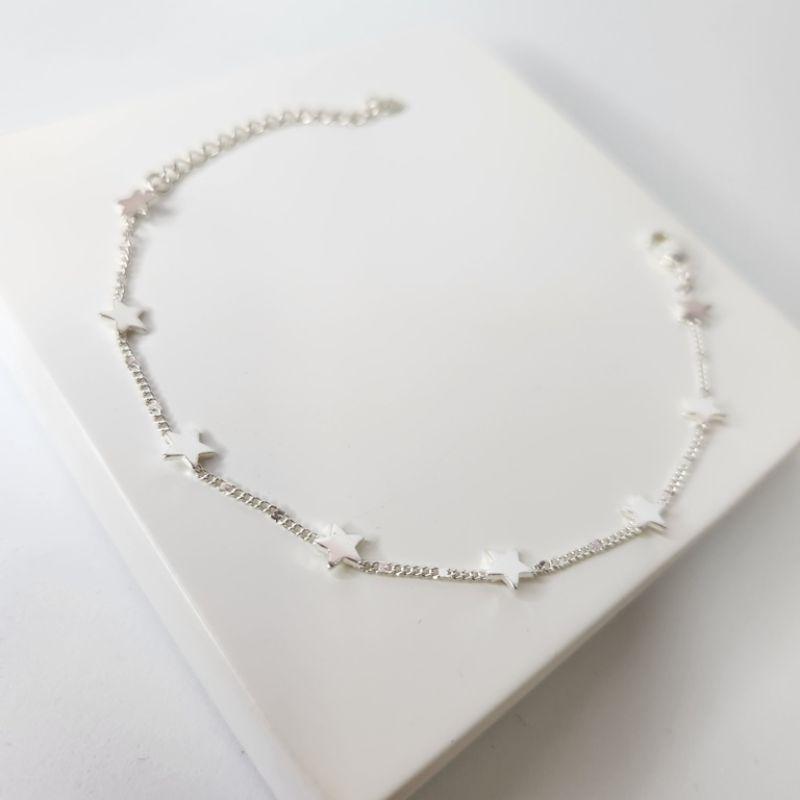 PULSEIRA PRATA ESTRELAS CHAPADOS