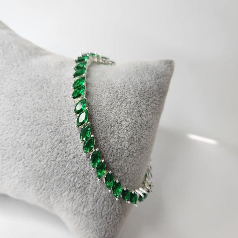 PULSEIRA PRATA LOS ESMERALDA