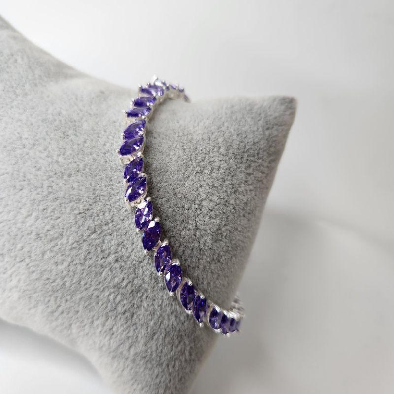 PULSEIRA PRATA LOS TANZANITA