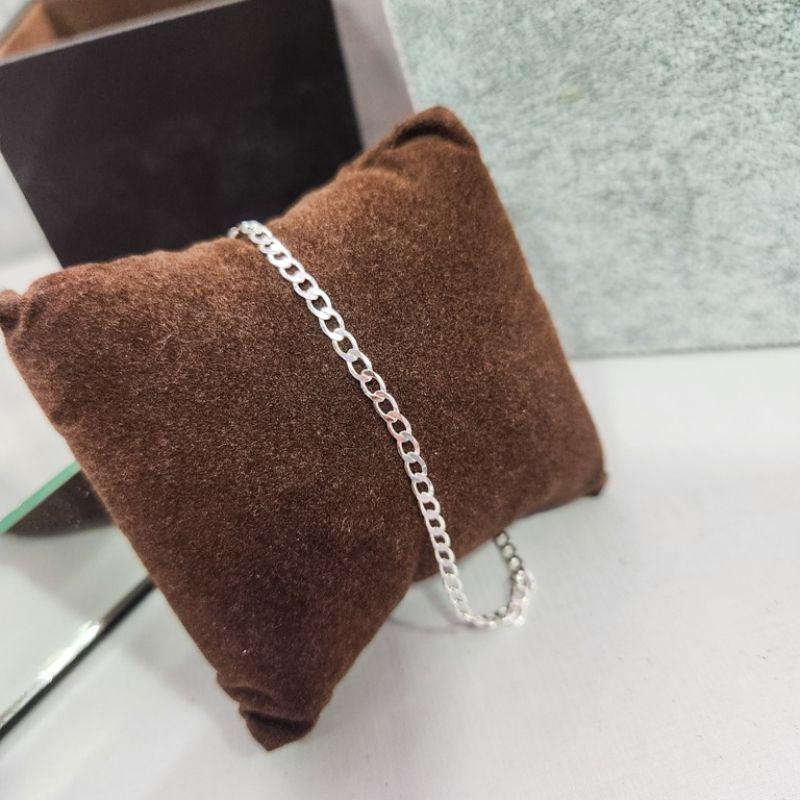 PULSEIRA PRATA MASC CHAPADO