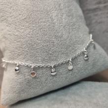 PULSEIRA PRATA MOEDINHAS	