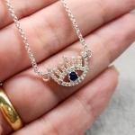 PULSEIRA PRATA OLHO ZIRC