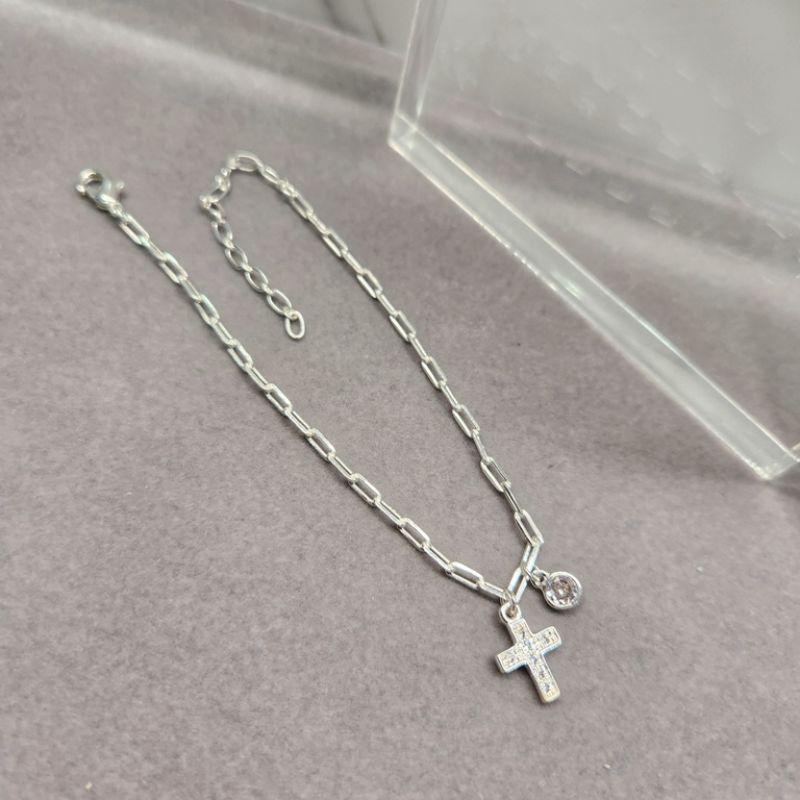 PULSEIRA PRATA PING LUZ E CRUZ