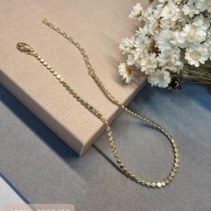 TORNOZELEIRA OURO BOLINHA CHAPADA