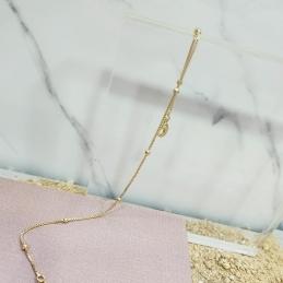 TORNOZELEIRA OURO BOLINHAS