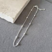 TORNOZELEIRA PRATA BOLAS	 