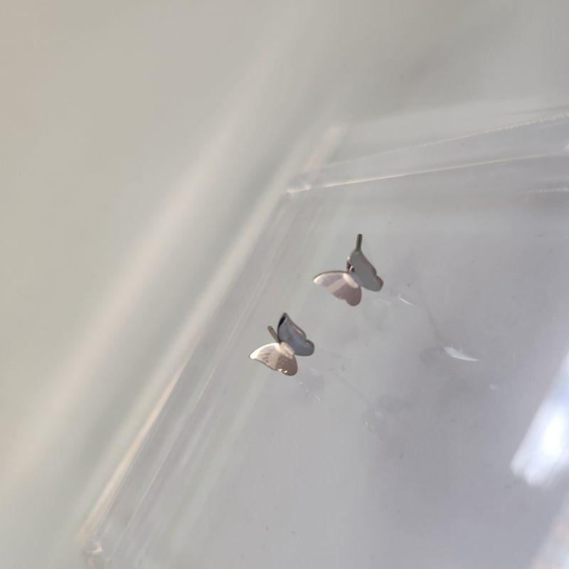 BRINCO AÇO BORBOLETA