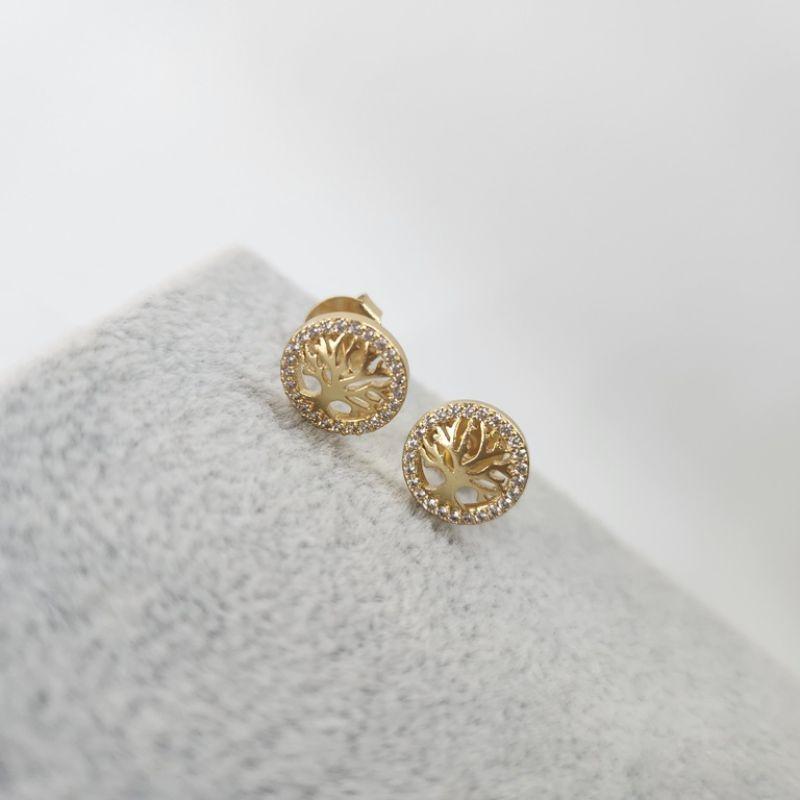 BRINCO OURO ARVORE DA VIDA