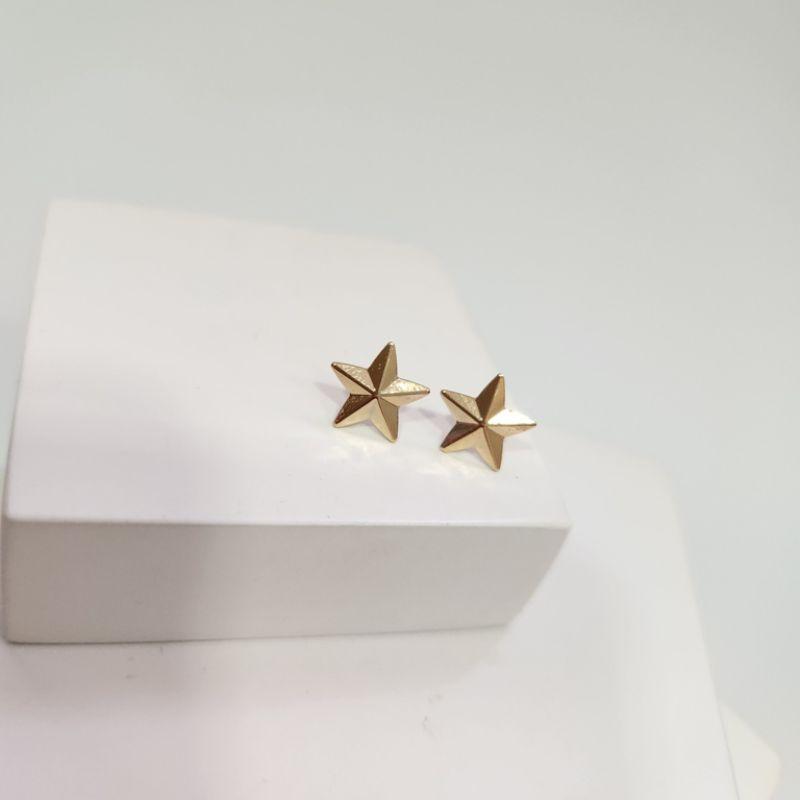 BRINCO OURO ESTRELA MACIÇA G