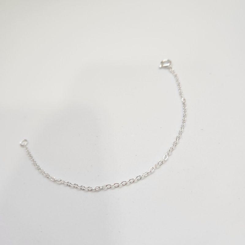 PULSEIRA PRATA INFANTIL CORRENTE CADEADO