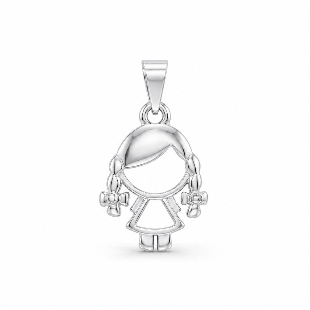 PINGENTE PRATA MENINA V