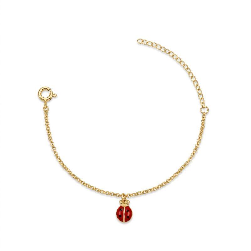 PULSEIRA JOANINHA BANHADA A OURO 18K