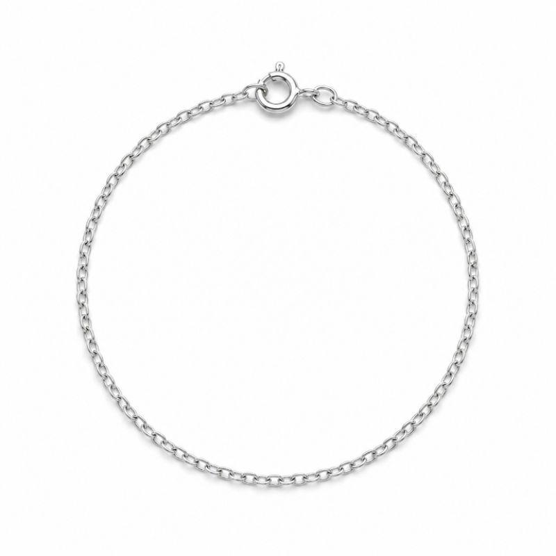PULSEIRA PRATA CORRENTE CADEADO