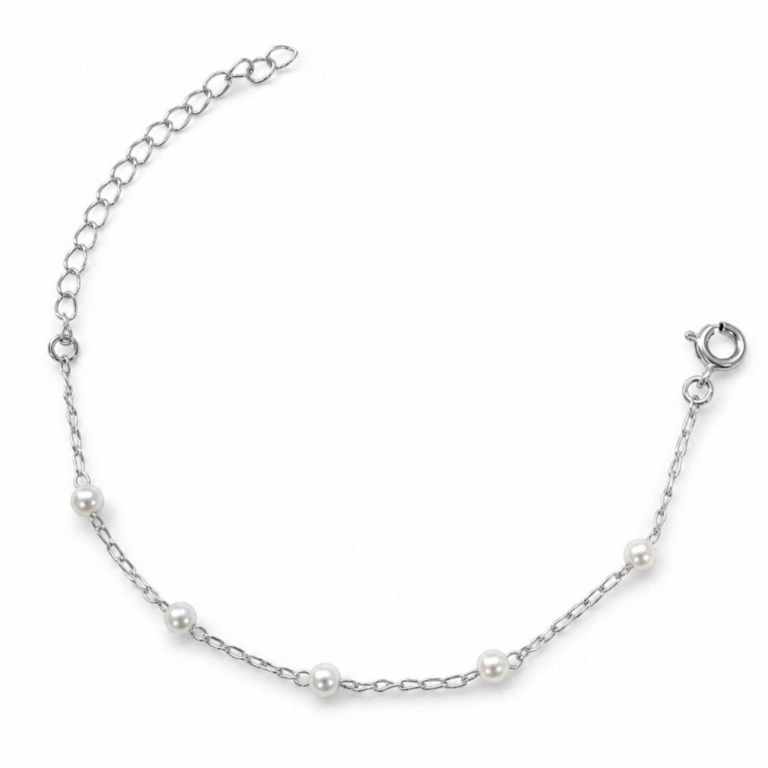 PULSEIRA PRATA PÉROLAS