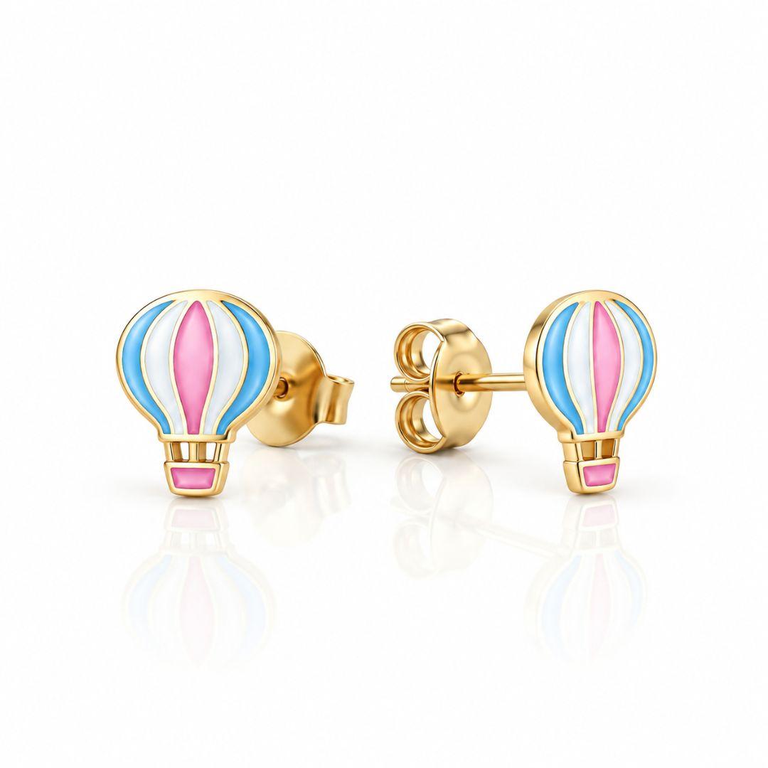 BRINCO BALÃO BANHADO A OURO 18K