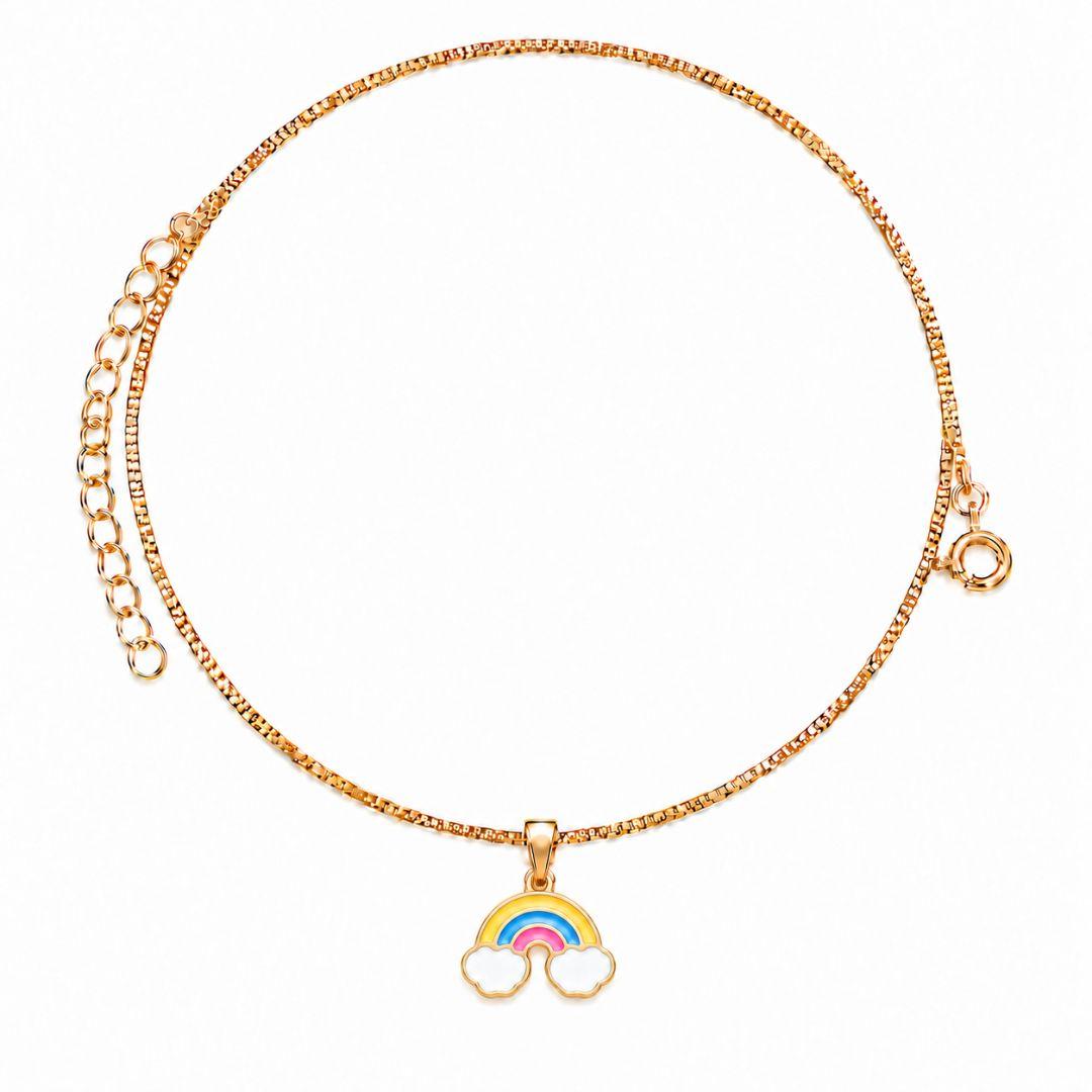 COLAR ARCO-ÍRIS BANHADO A OURO 18K