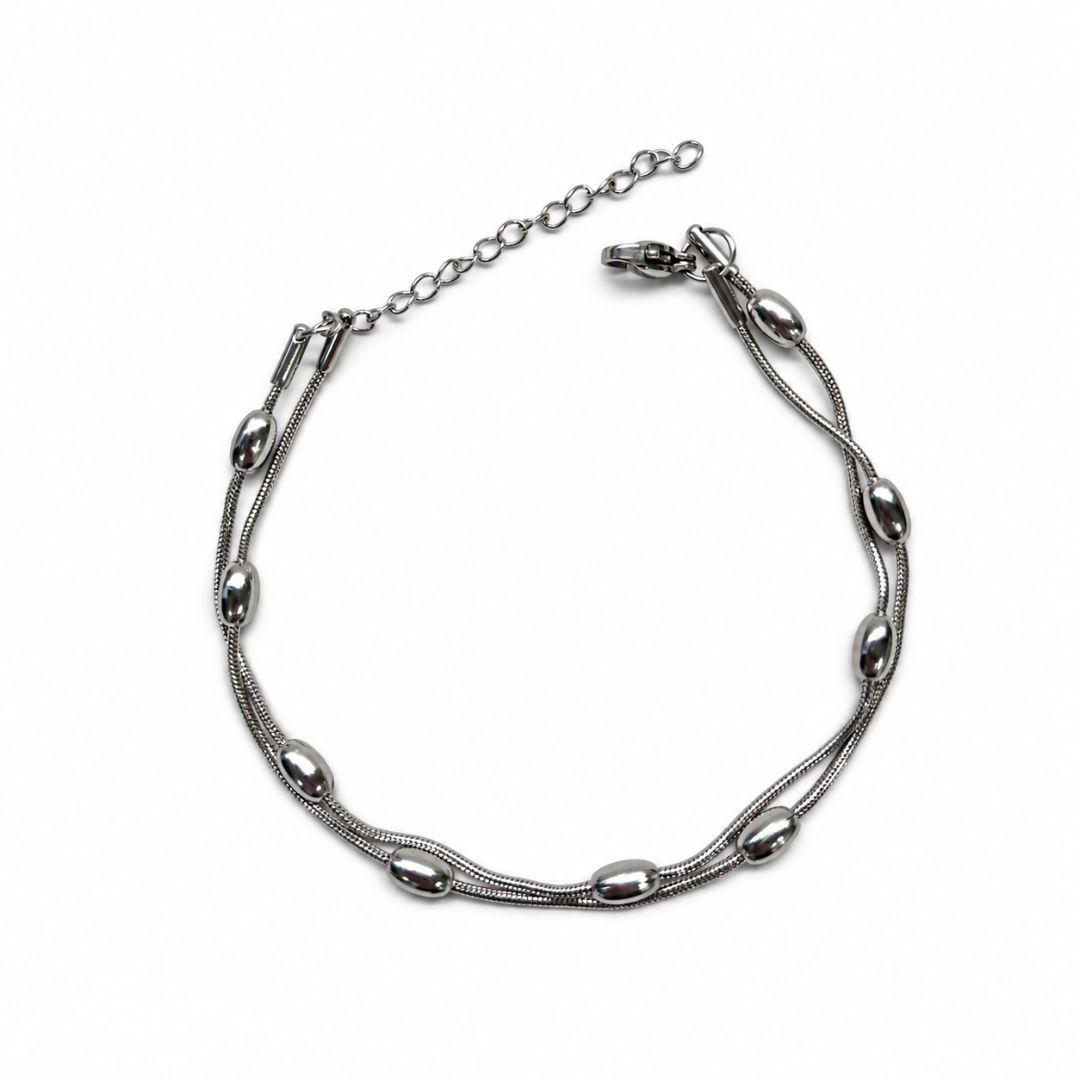 PULSEIRA AÇO DUPLA ARROZ